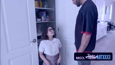 Petite Nerd Teen And Her Friend Plays Naughty Hide And Seek